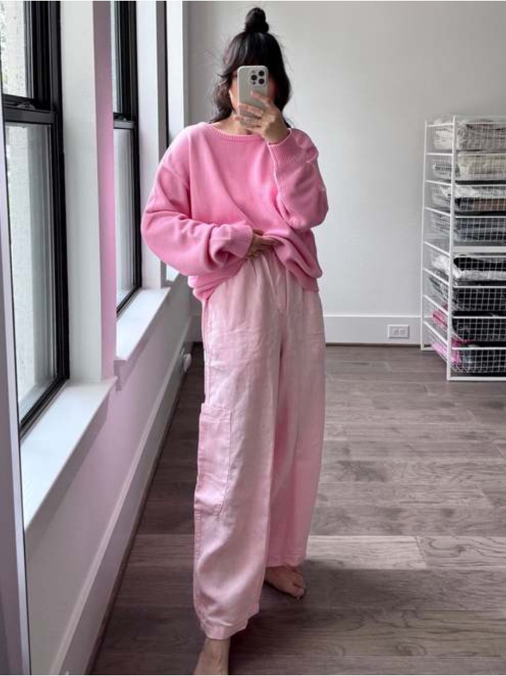 NWT Meals Clothing Fine Dining Apparel Chef Pants in Bubblegum